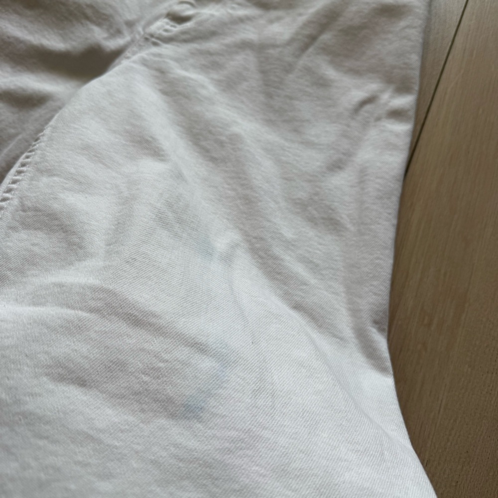 Zara The Marine Straight High Rise Wide Leg Jeans in White Size 6 (EU 38) - Picture 6 of 11